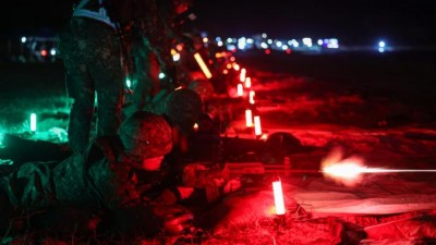 육군23경비여단, 지·해·공 합동 야간사격훈련